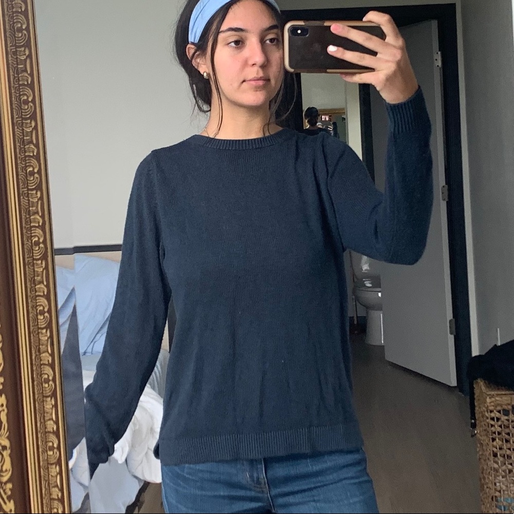 Blue knit sweater from brandy Melville
